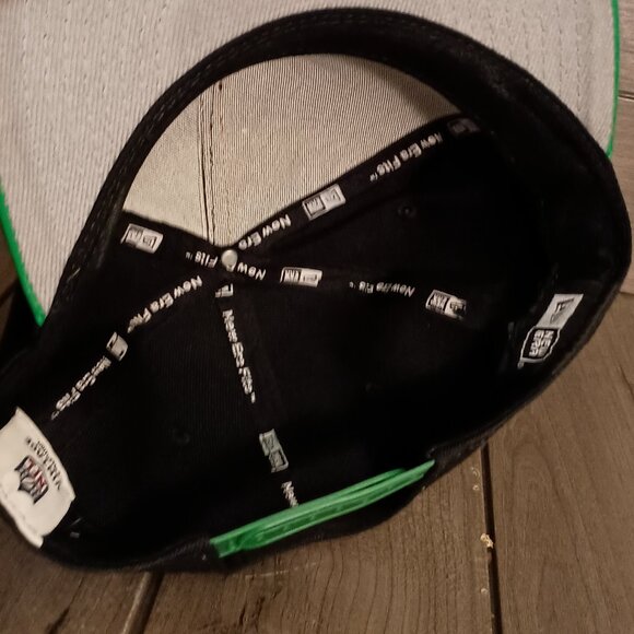 Philadelphia Eagles New Era 9Fifty Snapback NFL Vintage Cap Black/Green - Picture 8 of 12